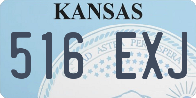KS license plate 516EXJ