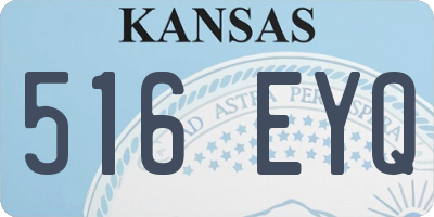 KS license plate 516EYQ