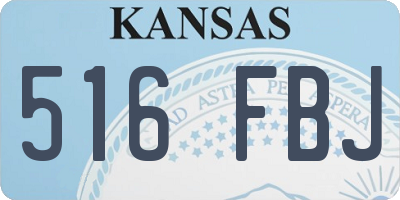 KS license plate 516FBJ