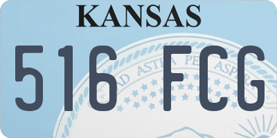KS license plate 516FCG