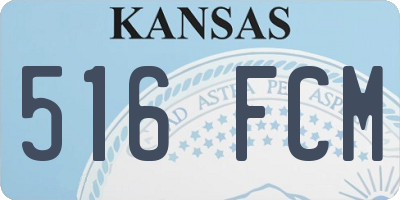 KS license plate 516FCM