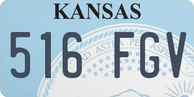 KS license plate 516FGV