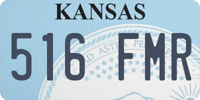 KS license plate 516FMR