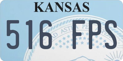 KS license plate 516FPS