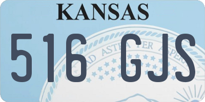 KS license plate 516GJS