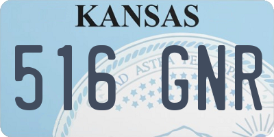 KS license plate 516GNR