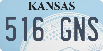 KS license plate 516GNS