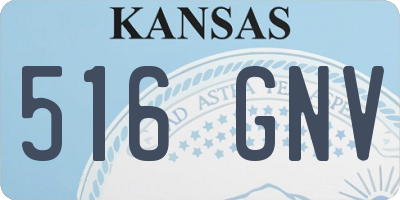 KS license plate 516GNV