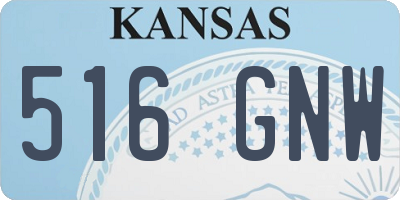 KS license plate 516GNW