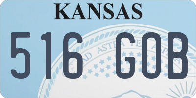 KS license plate 516GOB