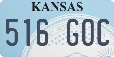 KS license plate 516GOC