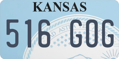 KS license plate 516GOG