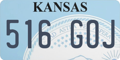 KS license plate 516GOJ