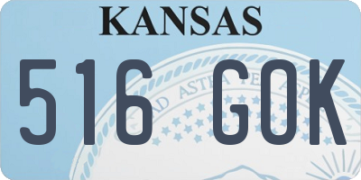 KS license plate 516GOK