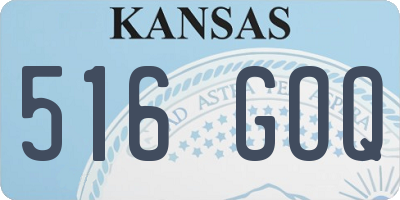 KS license plate 516GOQ