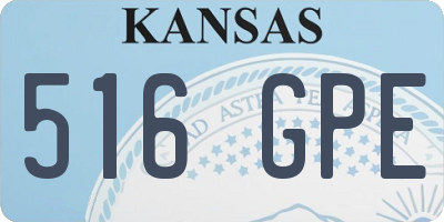 KS license plate 516GPE