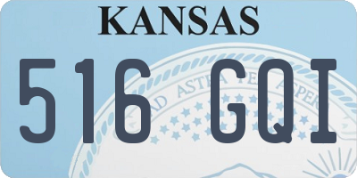 KS license plate 516GQI