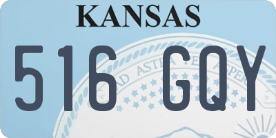 KS license plate 516GQY