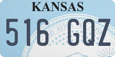 KS license plate 516GQZ