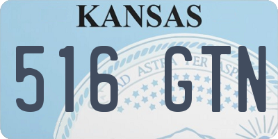 KS license plate 516GTN