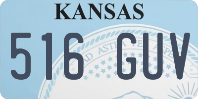 KS license plate 516GUV