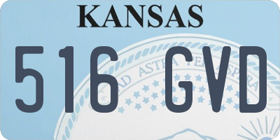 KS license plate 516GVD