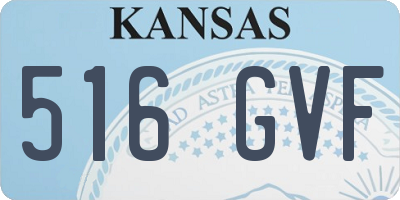KS license plate 516GVF