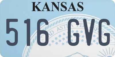 KS license plate 516GVG