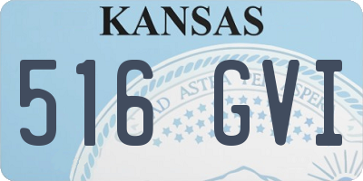 KS license plate 516GVI