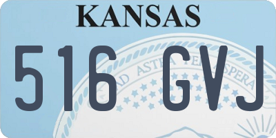 KS license plate 516GVJ