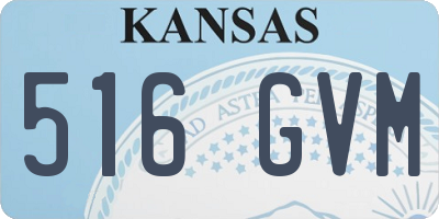 KS license plate 516GVM