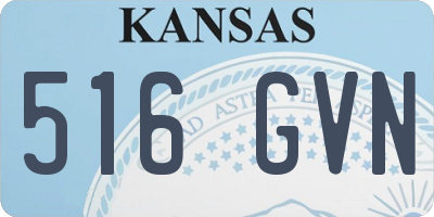KS license plate 516GVN