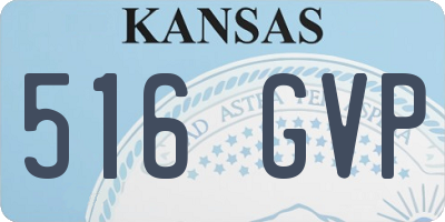 KS license plate 516GVP