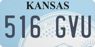 KS license plate 516GVU