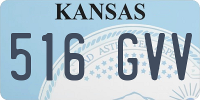 KS license plate 516GVV