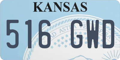 KS license plate 516GWD