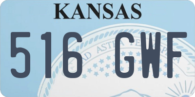 KS license plate 516GWF