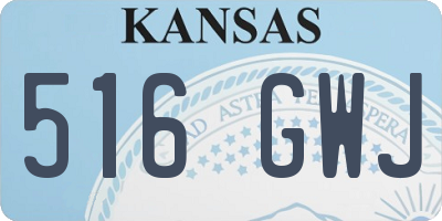 KS license plate 516GWJ