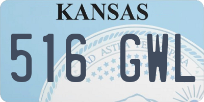 KS license plate 516GWL