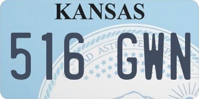KS license plate 516GWN