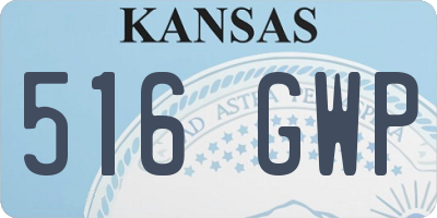 KS license plate 516GWP