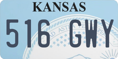 KS license plate 516GWY