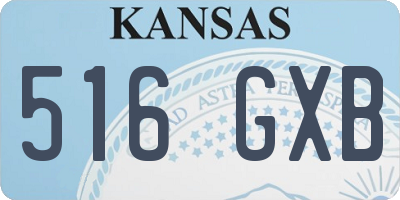 KS license plate 516GXB