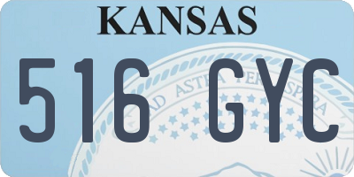 KS license plate 516GYC