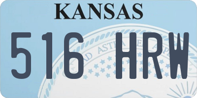 KS license plate 516HRW