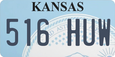 KS license plate 516HUW