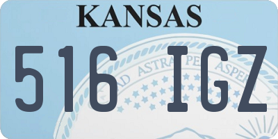 KS license plate 516IGZ