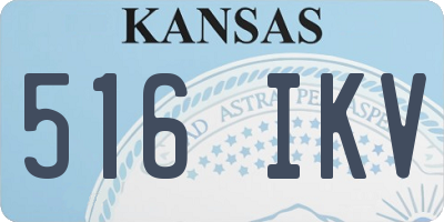 KS license plate 516IKV