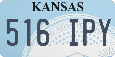 KS license plate 516IPY
