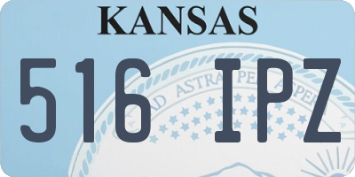 KS license plate 516IPZ
